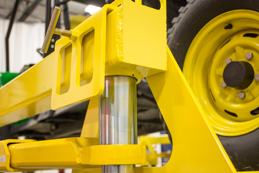 Turf Rail TR-07 attachment for 2-Post Lifts - UTV's ATV's Riding Lawn Mowers and more! 2-POST LIFT PICTURED SOLD SEPERATELY